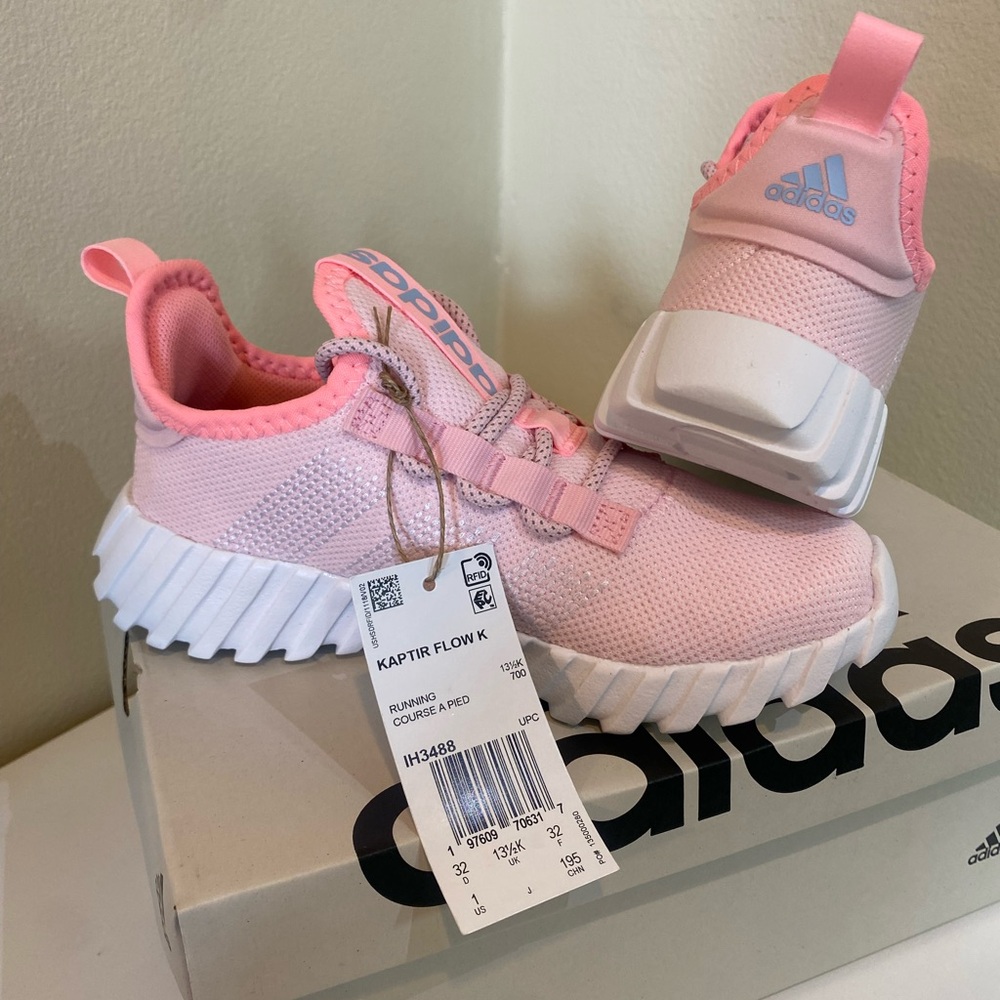 Girls pink adidas